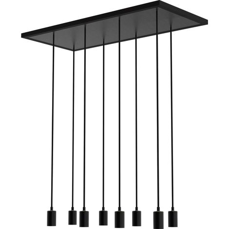 Lampe pendante noire Madox 8 lumières - SG-70169