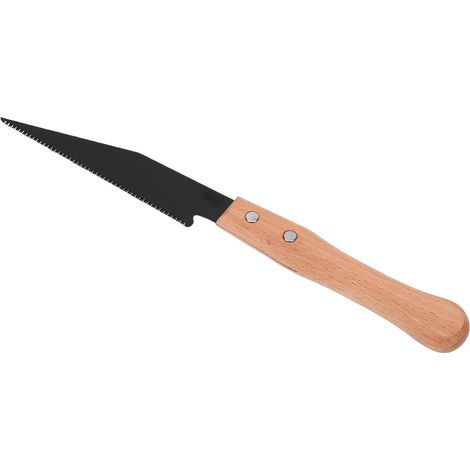 Scie à bois manuelle petite lame 15 cm acier SK5 manche bois confortable pour découpe chêne sapin menuiserie bricolage (1/5)