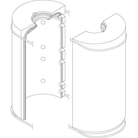 BOSCH Ersatzteil TTNR: 7735501789 Wärmeschutz Speicher 750.6 d:790 everp