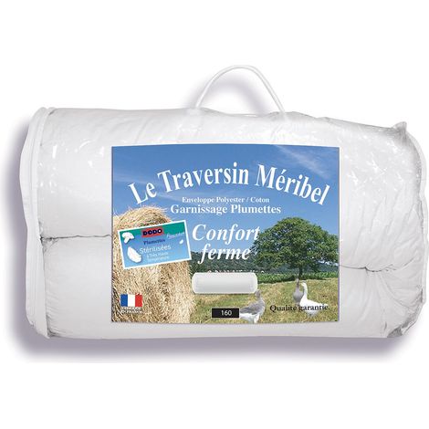 Traversino Naturale rigido con piume L.160 x P.23 cm MERIBEL di DODO