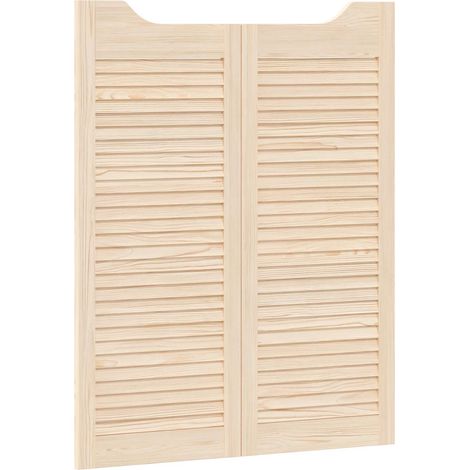 Maison Exclusive - Schwingtüren 2 pcs Natur Massives Kiefernholz