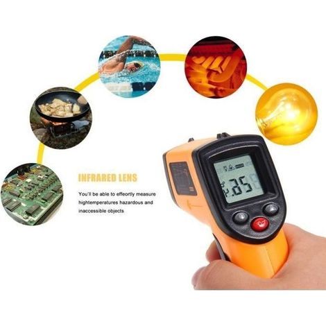 Non-Contact Infrared Thermometer Temperature Tester (1/4)