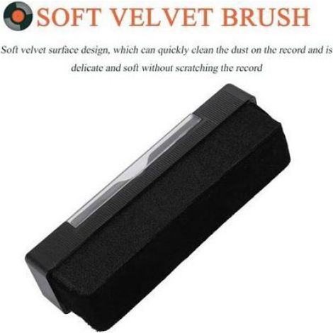 Kit De Nettoyage Disques Vinyles - Brosse Antistatique En Velours - Brosse Pour Stylo Platine - Entretien Platine Vinyle - 1 Pièce (1/5)