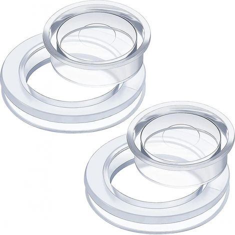BEBUSINGOTO Juegos de anillos y tapas para sombrillas de mesa, juego de tapón y tapa (transparentes) (1/5)