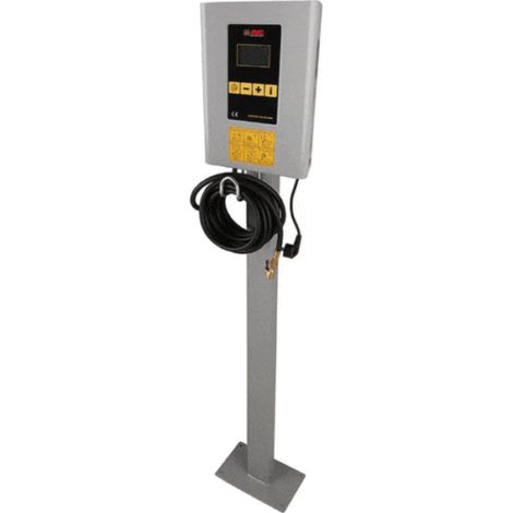 Borne de gonflage digitale 230V – Démarrage et arrêt automatiques – Pression prédéfinie – Rétroéclairage 75x45mm – Soupape tarée 10 bar (1/3)