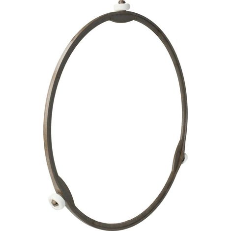 vhbw Support plateau tournant universel de 20,5 cm pour micro-ondes compatible avec Bosch et de nombreuses autres marques marron (1/5)