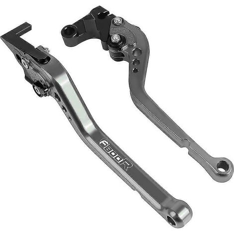 Poignées de guidon courtes et longues en aluminium usiné CNC pour moto BMW F800R F800 RF 800 R (2009-2018) - Gris clair (1/5)