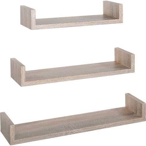 3er set wandregal mod. Calamita farbe eiche sagerau (1/4)