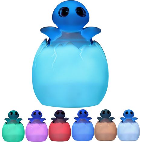 Veilleuse imprimée en 3D, rechargeable par USB, avec 100 mélodies, en forme d'animal, télécommande, cadeau, jouet, tortue de mer (1/5)