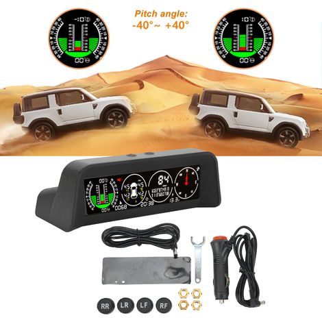 Affichage tête haute (HUD) intégré, système de surveillance de la pression des pneus, indicateur de pente pour véhicules tout-terrain, altimètre, boussole intégrée (version X91pro-OBD) (1/5)