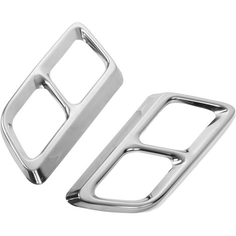2pcs Embout Échappement Cadillac XT6 2020-2021, Cadre de Sortie, Rallonge Fini Clair, Accessoire Remplacement (1/5)