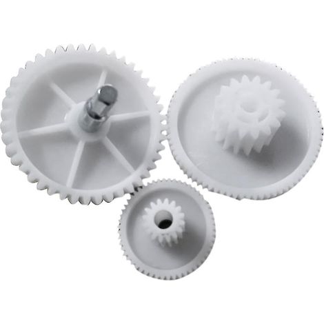 Lot de 3 engrenages de rechange en plastique pour hachoir à viande domestique (tailles S/M/L). (1/5)