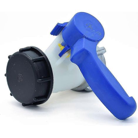 Vanne papillon avec écrou flottant en aluminium S60x6 pour réservoir IBC de 1000 litres p (1/4)