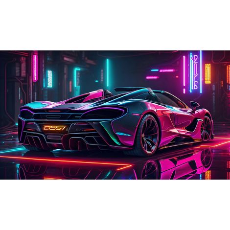 Papier peint panoramique Auto / Voiture - 130 cm x 73 cm (1/2)
