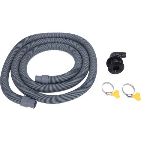 Kit d'installation pour pompe de cale 750 GPH, résistant à la haute pression, tuyau de 19 mm de diamètre et de 2 m avec clapet anti-retour et raccord à 90°, noir. (1/5)