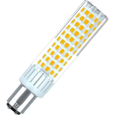 Dimmbare B15d LED-Lampe, 10 W, entspricht einer 100-W-B15d-Halogenlampe, 230 V, 360° Abstrahlwinkel, Farbwiedergabeindex (CRI)  90 Ra, warmweiß 2700-3000 K (1 Stück) [Energieklasse E]