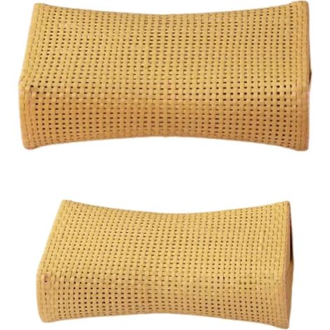 Oreiller appui-tête pour sauna, oreiller appui-tête en rotin imitation, accessoires de soutien de la nuque pour sauna et bain de vapeur, tailles S et L (1/5)