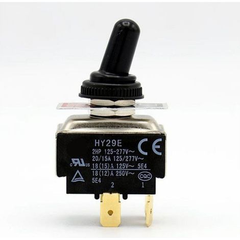 Interrupteur À Bascule - 4 Broches - 20 A 125 V / 15 A 277 V - Pour Machine À Café E61 Et Projets De Bricolage - 2 Pièces (1/5)