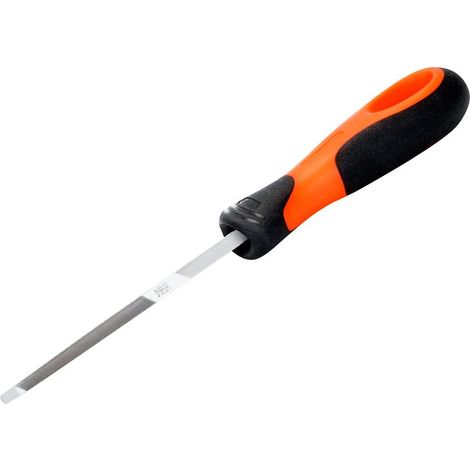 Bahco Double-Ended Saw File 150mm (6-inch) Handled Model 4-190-06-2-2 for Precision Sharpening (1/3)