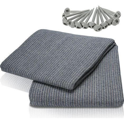 SWANEW Tappetino per tenda Tenda impermeabile da campeggio telo per tenda all'aperto telo da picnic coperta caravan ,Grigio, 250x250CM (1/5)