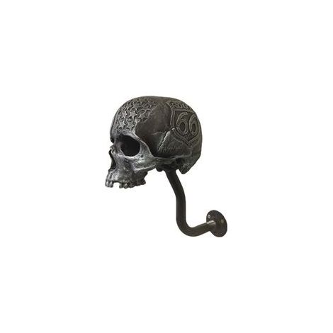 Support mural pour casque de moto en forme de crâne, support amovible multi-usages pour casque avec barbe/crâne, support pour casque en résine artisanale Fk (1/4)