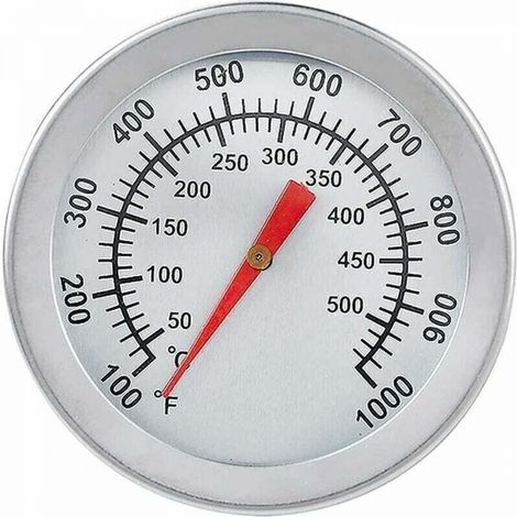 Thermomètre de four en acier inoxydable Max 500C/1000F pour four, four à pizza (1/5)