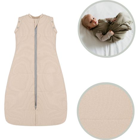 Saco de dormir/prenda térmica 2 en 1 color beige