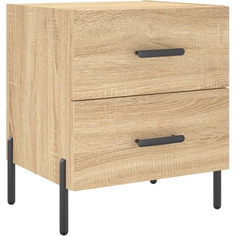 Maison Exclusive - Nachttisch Sonoma-Eiche 40x35x47,5 cm Holzwerk