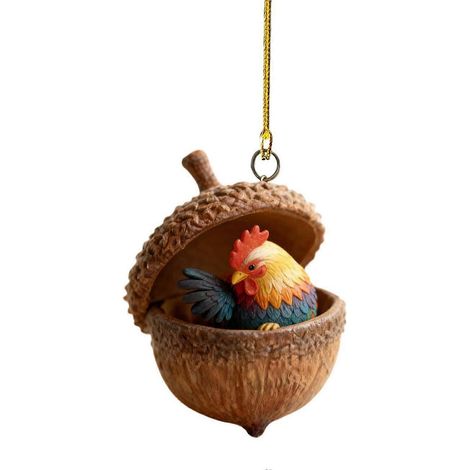 Acrylique forêt animal gland décoration, fête de fin d'année suspendu décoration Noël cadeau,F (1/5)