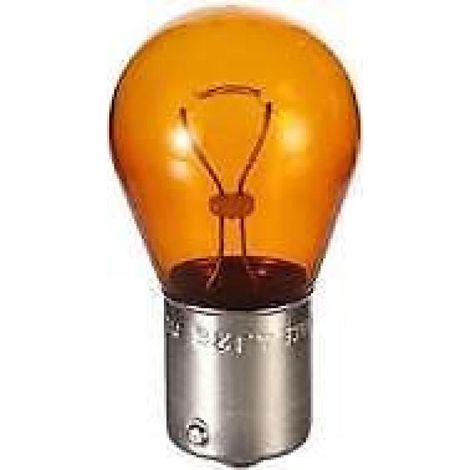 10 ampoules PY21W 12V monofil ambre