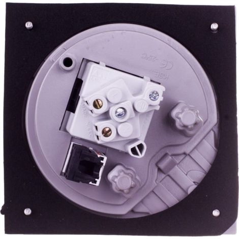 Simon Connect KSE IP66 Einbaudose mit Abdeckung und einzelner RJ45-Buchse Cat.5e Edelstahl KSE25U/23/72