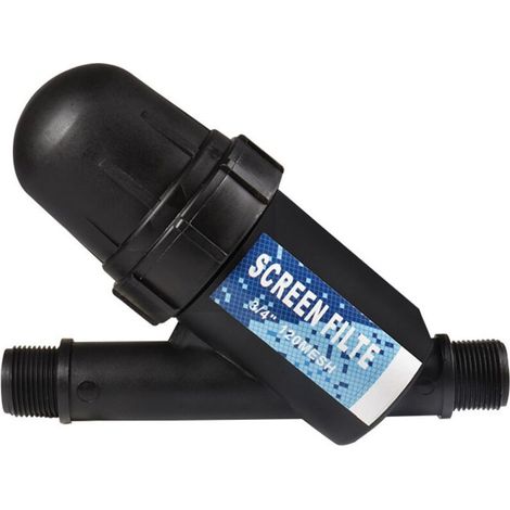 1 filtre à eau pour irrigation goutte à goutte, type Y en acier inoxydable et plastique, 3/4 pouce, 20 cm x 8 cm x 15 cm, jardin et agriculture (1/2)