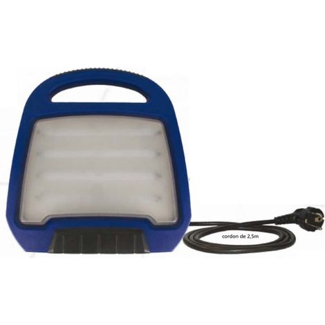 Eclairage mobile MULTILED 14W 1035lm 230V avec cordon fiche 2.5m 310x250mm spécial chantier IP44 MICHELIN INT-M2L32 (1/4)