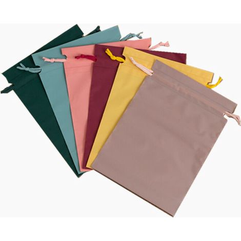 Sacs de Rangement de Voyage Imperméables avec Cordon de Serrage ,Housses de Vêtements 21 x 29 cm 6Pcs