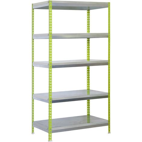 Simonrack Étagère Métallique Verte Jardin 5 Niveaux 300kg (1/4)