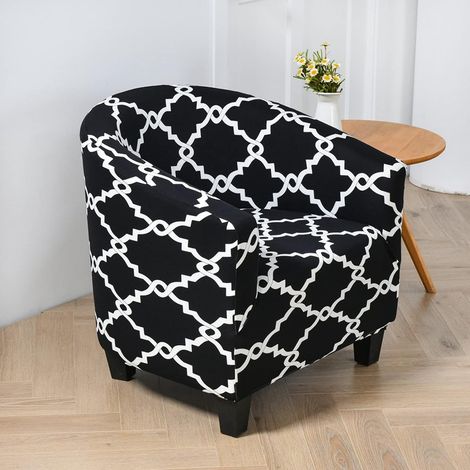 (1 PC Élastique Fauteuil Housse de Siège Café Baignoire Canapé Housse für Salon Simple Siège Canapé Protecteur Anti-poussière Meubles Housse (1/5)