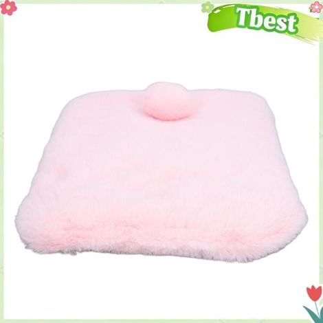 Tbest Coussin en peluche pour animaux de compagnie Tapis en peluche pour animaux de animalerie panier Rose S 550ml Rose Grand 30cm (1/5)