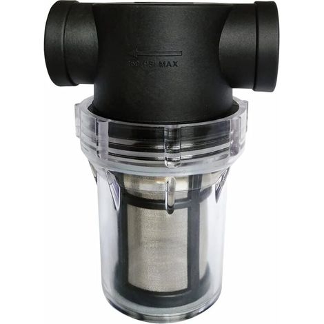 Filtre Pipeline 3/4 pour pompe à eau avec filtre 100 mailles en acier inoxydable