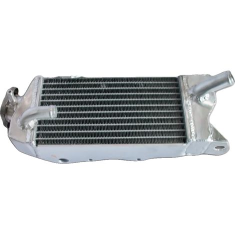 Radiateur en aluminium, compatible avec Kawasaki KX80 KX85 KX100, matériau en alliage, construction brasée sous vide, finition polie miroir, design haute performance (1/5)