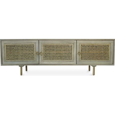 Holz-Sideboard - Vintage-TV-Möbeldesign - Opa Natural wood