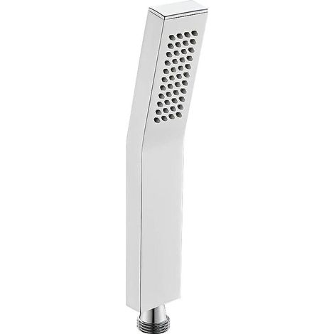 royaluxe - Pommeau de douche à main en laiton Pommeau de douche carré haute pression d'eau Pommeau de douche à fonction unique de luxe Pommeau de douche en silicone Finition chromée (1/5)
