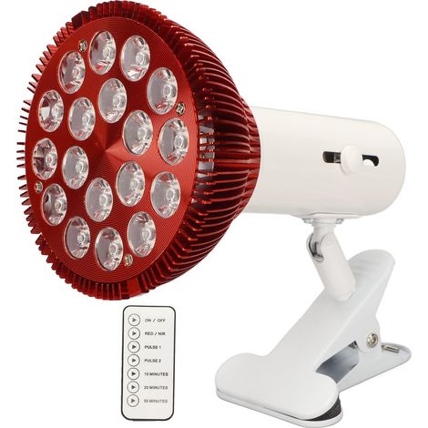 Lampe infrarouge LED rouge 54 W avec télécommande, boîtier rouge Amazon Home, lampe à impulsion infrarouge pour usage domestique, norme européenne (1/5)