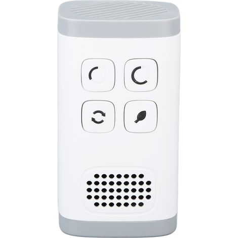 Ortviai Désodorisant d'Intérieur pour Chambre & Animaux – Ioniseur d’Air Blanc 110-240 V Prise UE