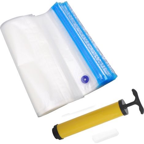 3D Printer Filament Storage Bags, 20 Pieces, Vacuum Sealed, Resealable with Clip-On Hand Pump (1/5)