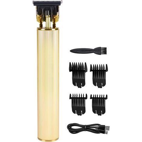 1 tondeuse à cheveux pour homme, tondeuse professionnelle sans fil avec lame en T de 0 mm pour crâne rasé (1/4)