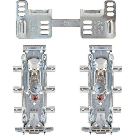 juego colgador libra h2 zincado con placa wp2 dos colgadores y una placa doble.