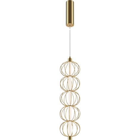 Maytoni Golden Cage Lampadario moderno a sospensione oro 3000K 1050lm (1/5)