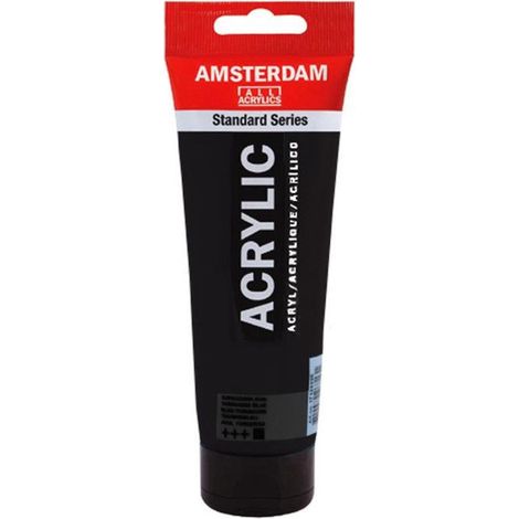 Peinture Acrylique en tube - Noir oxyde - 735 - Amsterdam - 250ml (1/2)