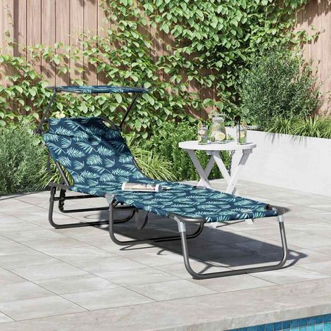 Klappbare Sonnenliege Mehrfarbig 190 x 57 x 81 cm Oxford (1/5)