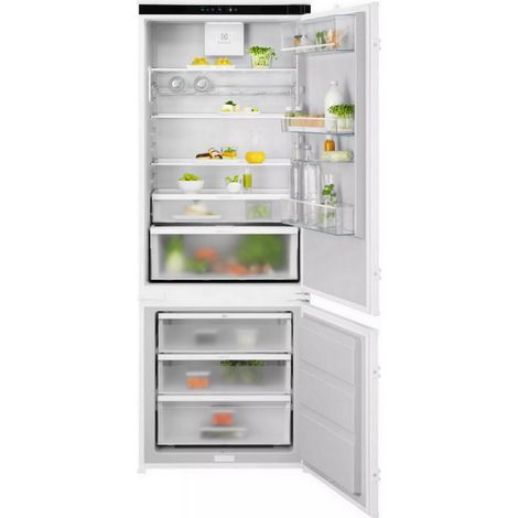 Electrolux KNR7TE75S Frigocongelatore Serie 700 GreenZone 710/696 188,4 cm. Capacità netta totale: 376 L. Cerniera porta: Destra. Classe climatica: SN-ST, Emissione acustica: 35 dB. Capacità netta ... (1/5)